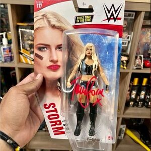 Toni Storm autographed basic figure WWE AEW